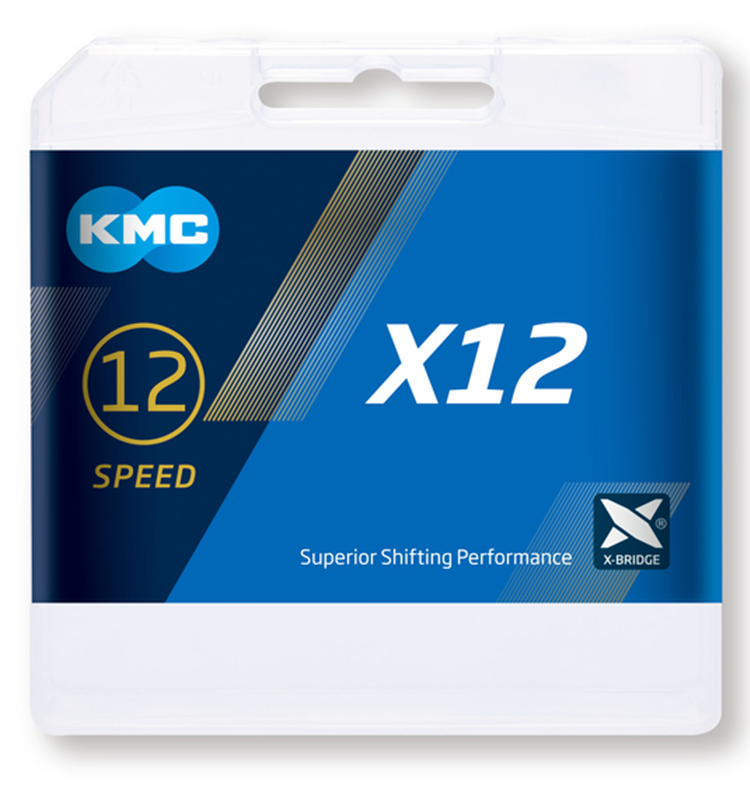 CADENA BICICLETA KMC X12 126P NEGRA 12V